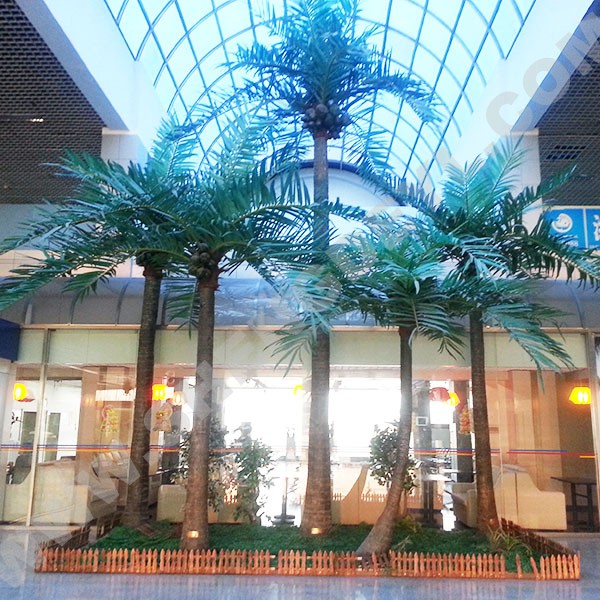 仿真椰子樹濰坊機(jī)場(chǎng)工程案例